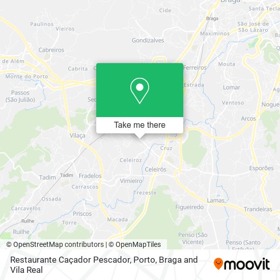 Restaurante Caçador Pescador mapa