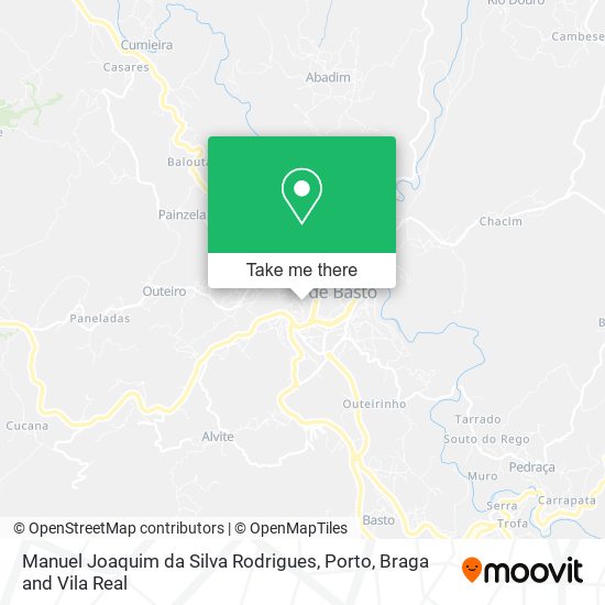 Manuel Joaquim da Silva Rodrigues map