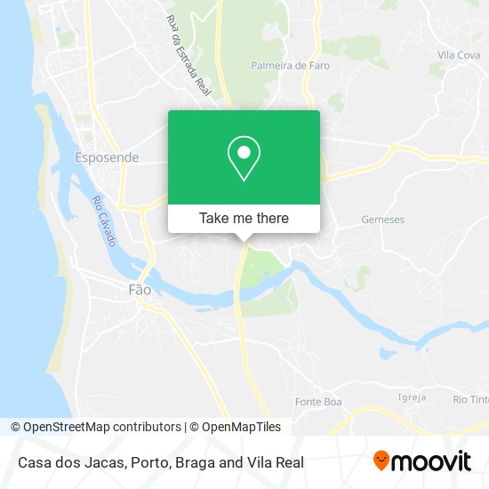 Casa dos Jacas mapa