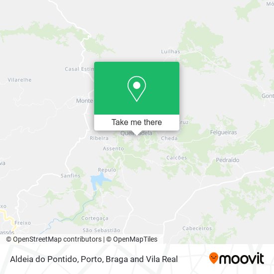 Aldeia do Pontido mapa