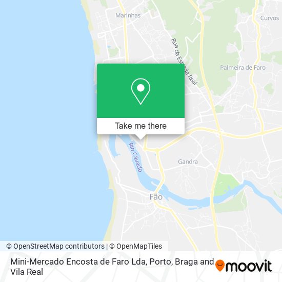 Mini-Mercado Encosta de Faro Lda mapa