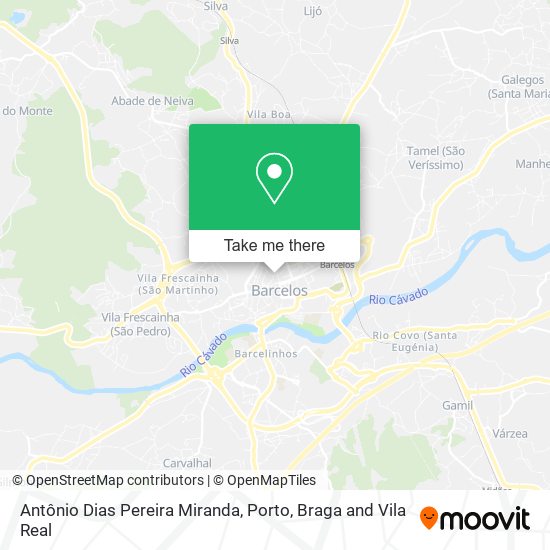 Antônio Dias Pereira Miranda map
