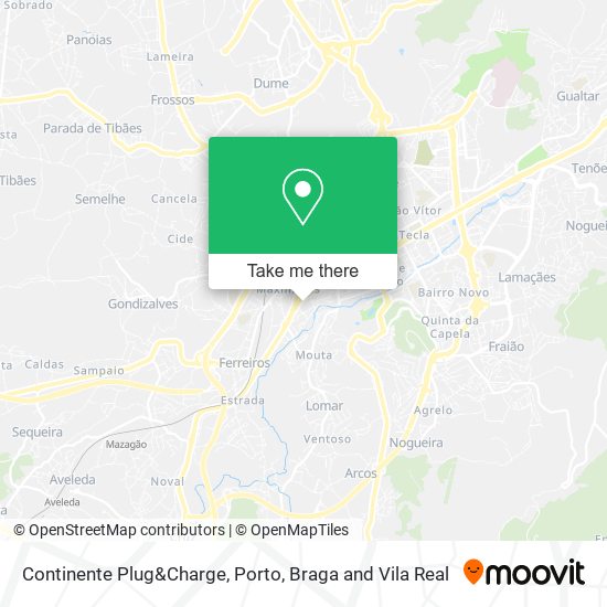 Continente Plug&Charge mapa