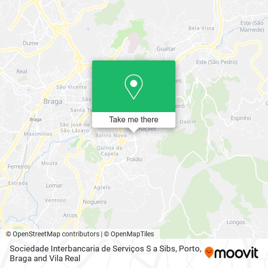 Sociedade Interbancaria de Serviços S a Sibs map