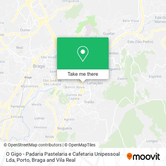 O Gigo - Padaria Pastelaria e Cafetaria Unipessoal Lda map