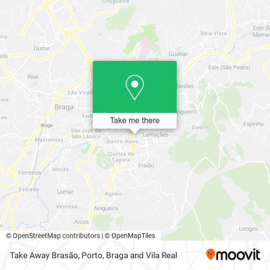 Take Away Brasão mapa