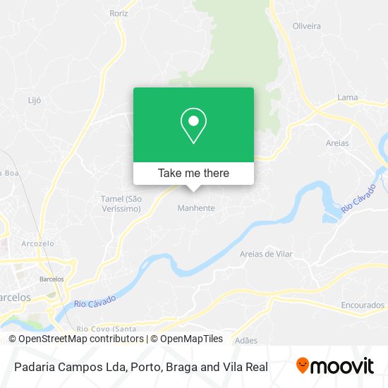 Padaria Campos Lda map