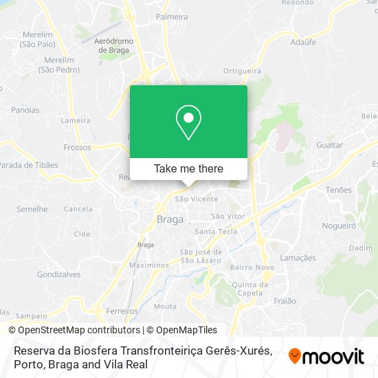 Reserva da Biosfera Transfronteiriça Gerês-Xurés map