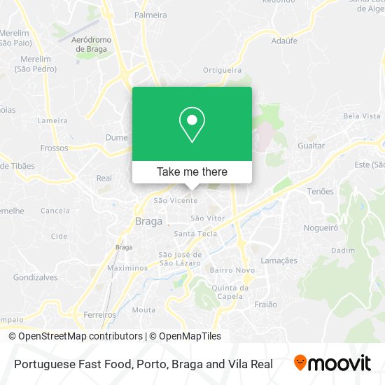 Portuguese Fast Food map