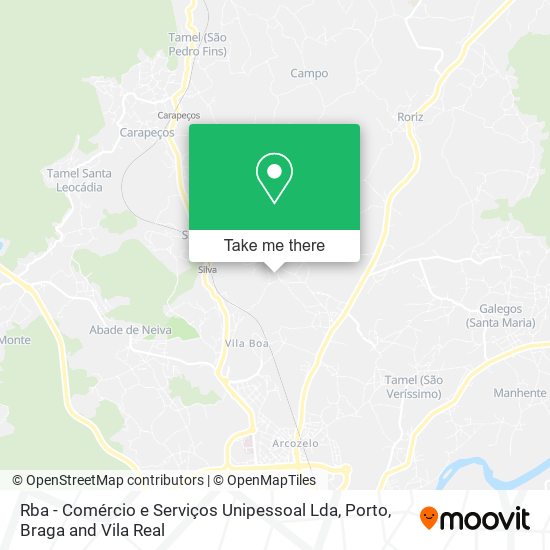Rba - Comércio e Serviços Unipessoal Lda map