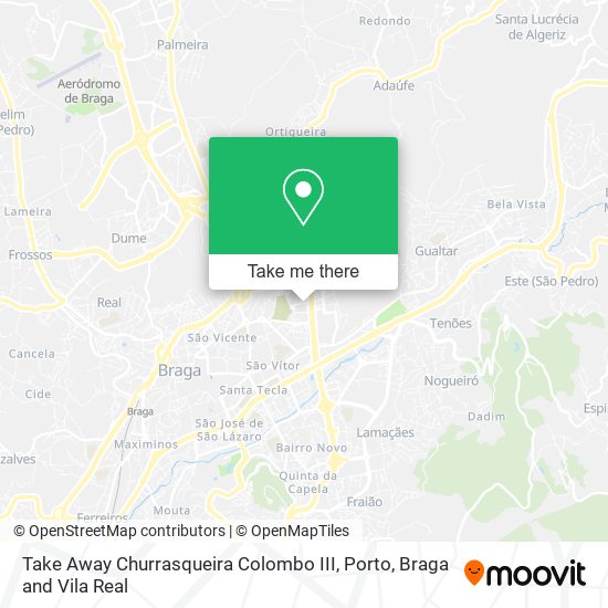 Take Away Churrasqueira Colombo III map