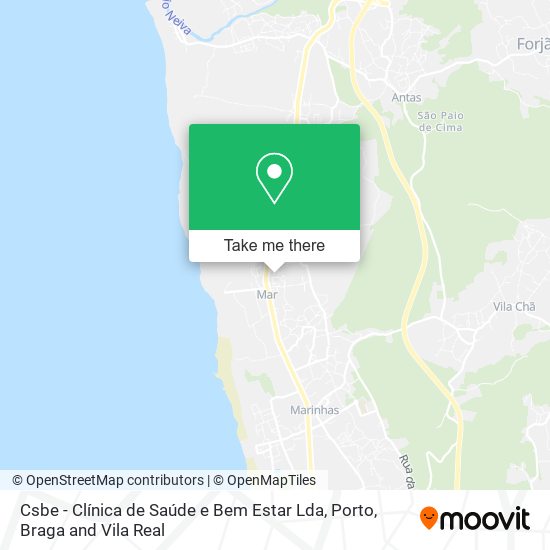 Csbe - Clínica de Saúde e Bem Estar Lda map
