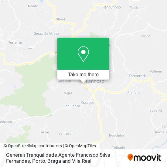 Generali Tranquilidade Agente Francisco Silva Fernandes map