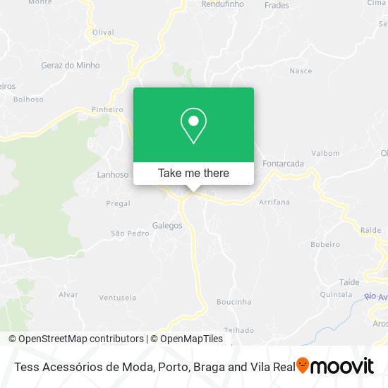 Tess Acessórios de Moda mapa