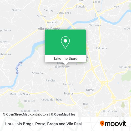 Hotel ibis Braga map