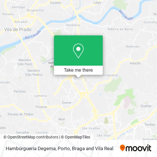 Hambúrgueria Degema mapa