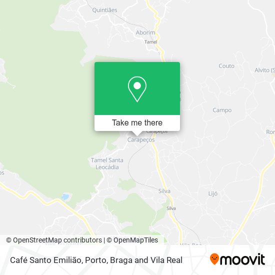 Café Santo Emilião mapa