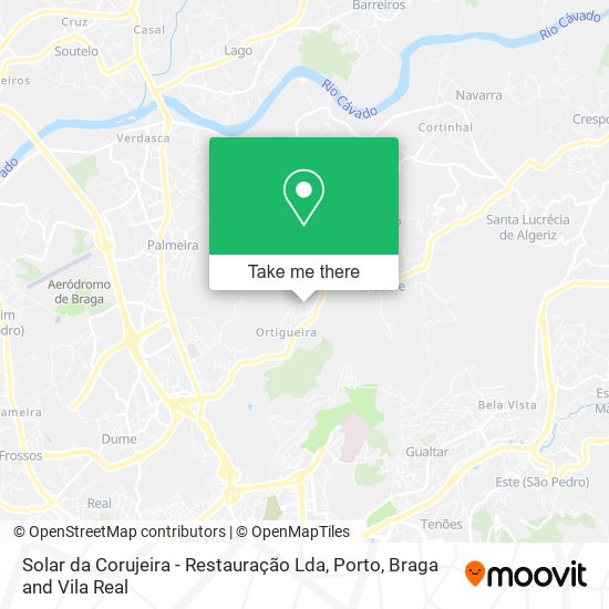 Solar da Corujeira - Restauração Lda map