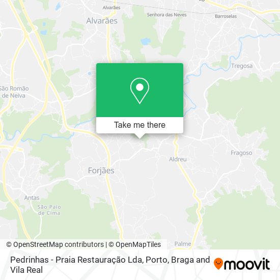 Pedrinhas - Praia Restauração Lda map