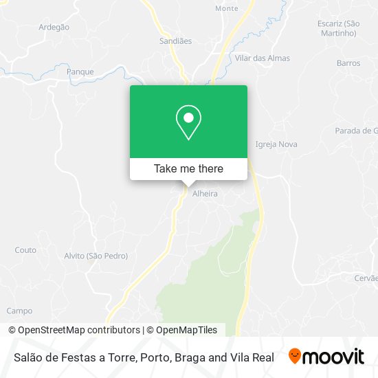 Salão de Festas a Torre mapa