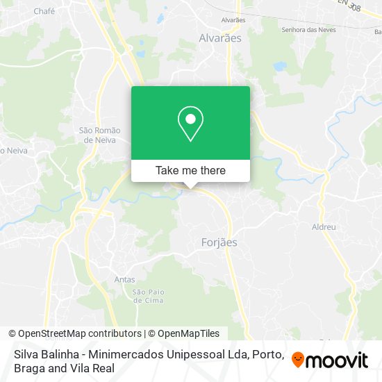 Silva Balinha - Minimercados Unipessoal Lda map