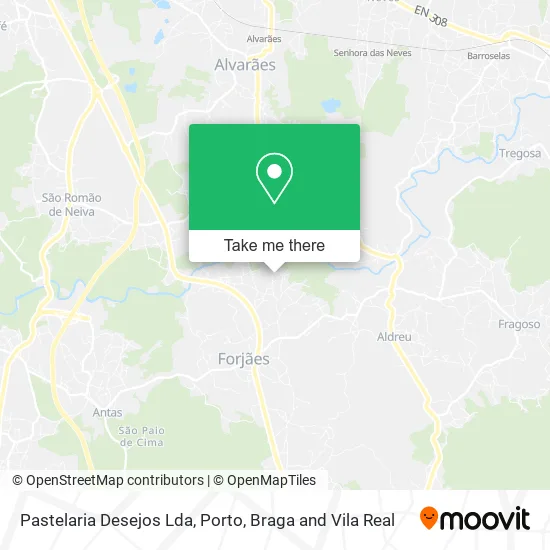 Pastelaria Desejos Lda map