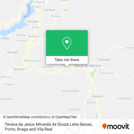 Teresa de Jesus Miranda de Souza Leite Seixas mapa