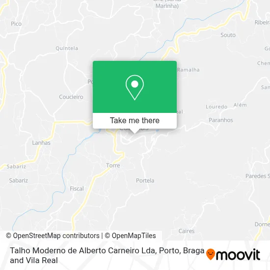 Talho Moderno de Alberto Carneiro Lda map