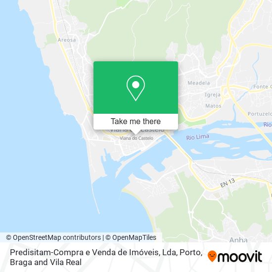 Predisitam-Compra e Venda de Imóveis, Lda mapa