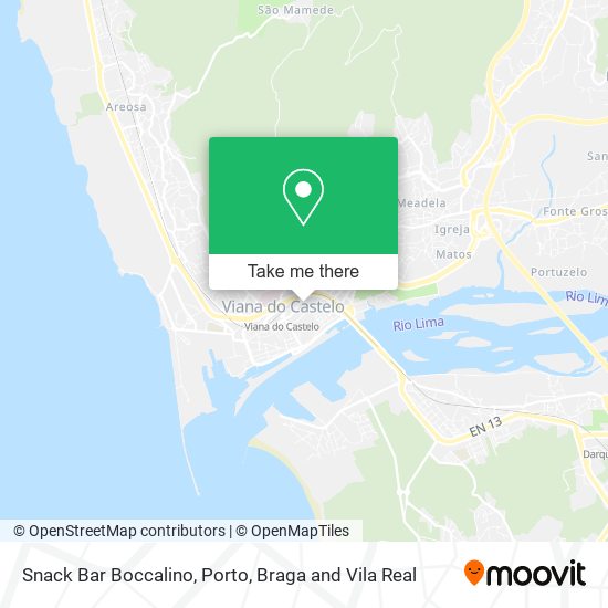 Snack Bar Boccalino mapa