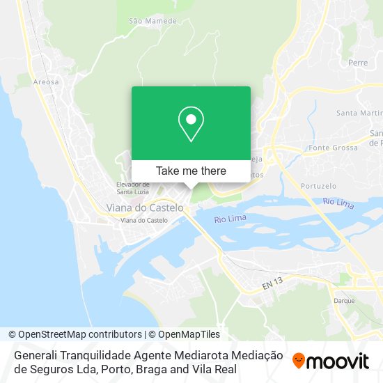 Generali Tranquilidade Agente Mediarota Mediação de Seguros Lda map