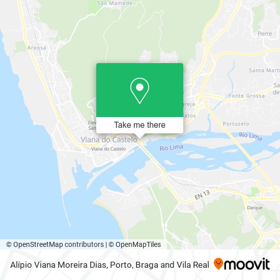 Alípio Viana Moreira Dias mapa