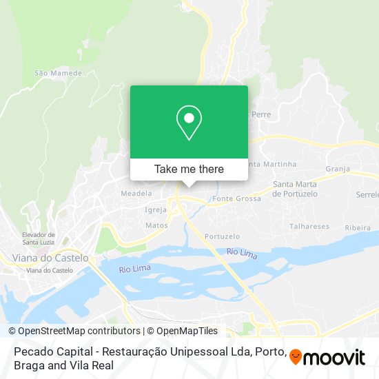 Pecado Capital - Restauração Unipessoal Lda map