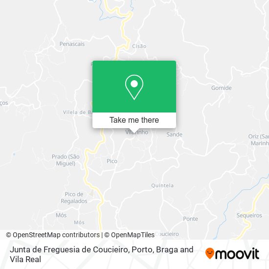 Junta de Freguesia de Coucieiro map