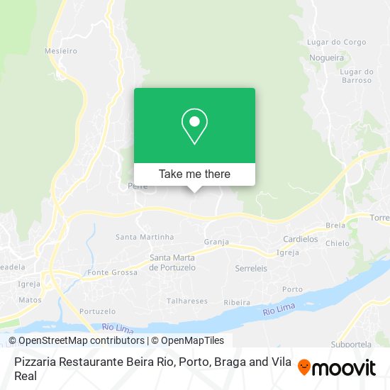 Pizzaria Restaurante Beira Rio mapa