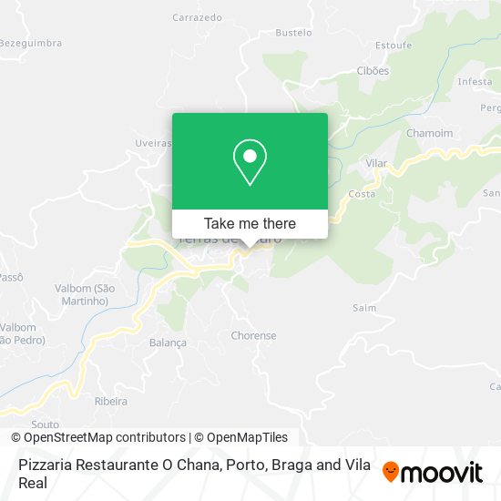 Pizzaria Restaurante O Chana map