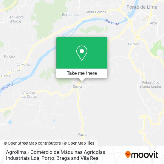 Agrolima - Comércio de Máquinas Agrícolas Industriais Lda map