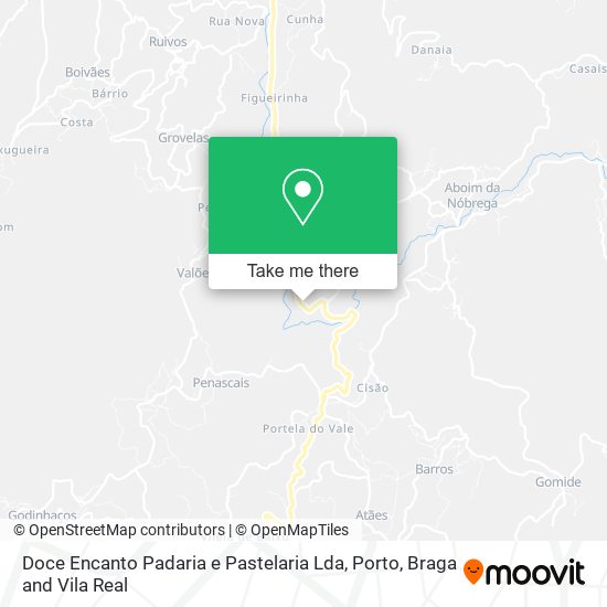 Doce Encanto Padaria e Pastelaria Lda mapa