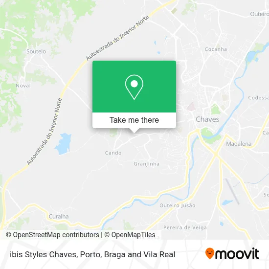 ibis Styles Chaves map