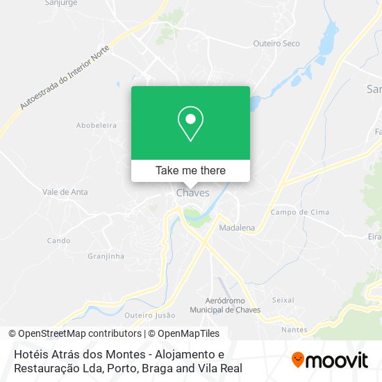 Hotéis Atrás dos Montes - Alojamento e Restauração Lda mapa