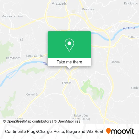 Continente Plug&Charge map