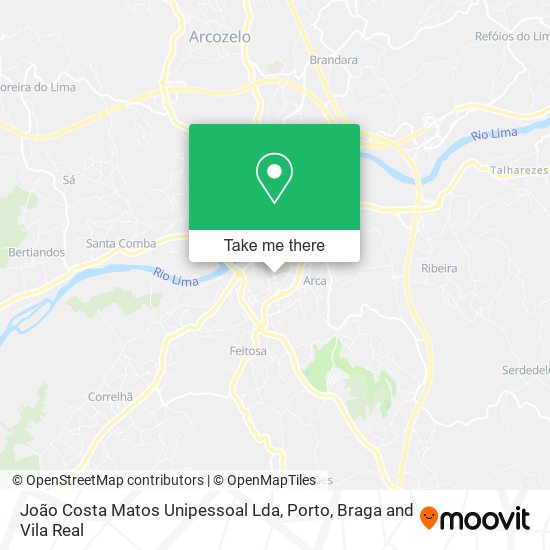 João Costa Matos Unipessoal Lda mapa