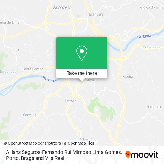 Allianz Seguros-Fernando Rui Mimoso Lima Gomes map