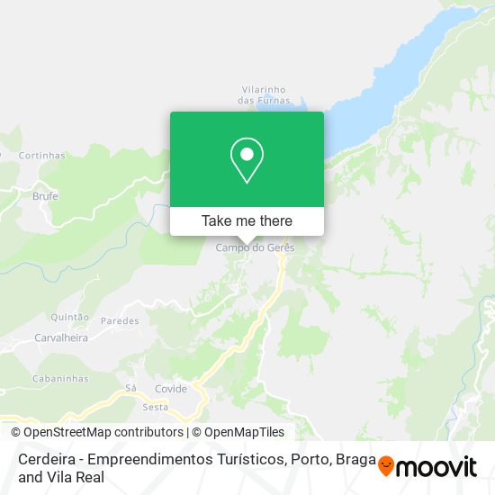 Cerdeira - Empreendimentos Turísticos map