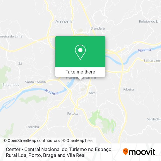 Center - Central Nacional do Turismo no Espaço Rural Lda map
