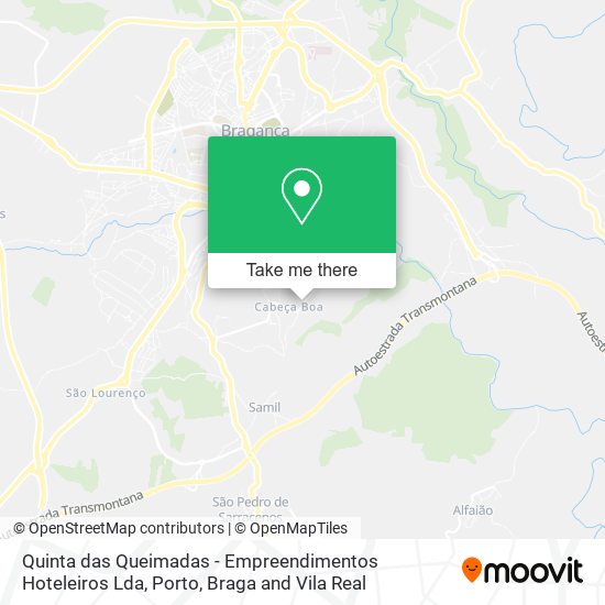 Quinta das Queimadas - Empreendimentos Hoteleiros Lda map