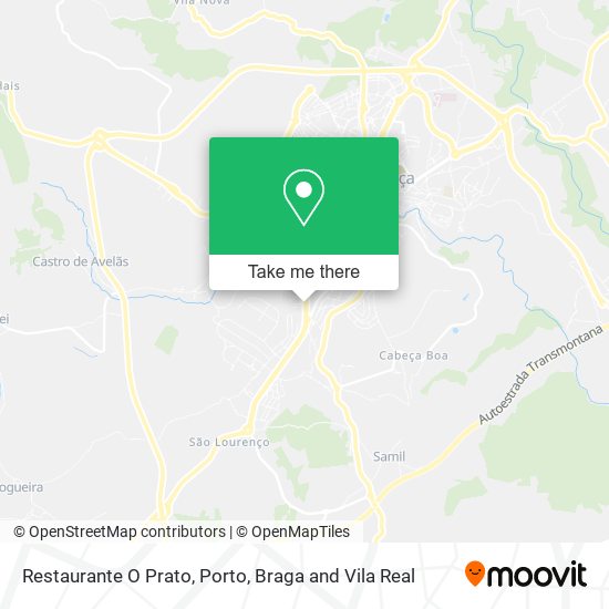 Restaurante O Prato mapa