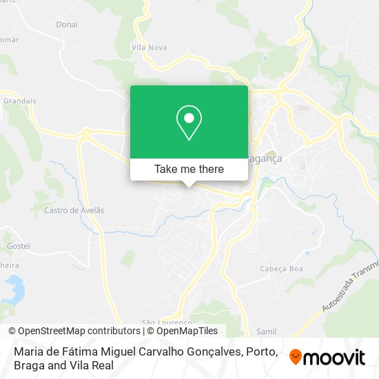 Maria de Fátima Miguel Carvalho Gonçalves mapa