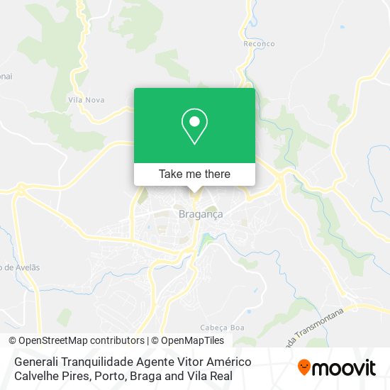 Generali Tranquilidade Agente Vitor Américo Calvelhe Pires mapa