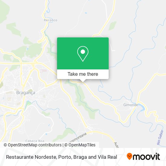 Restaurante Nordeste mapa
